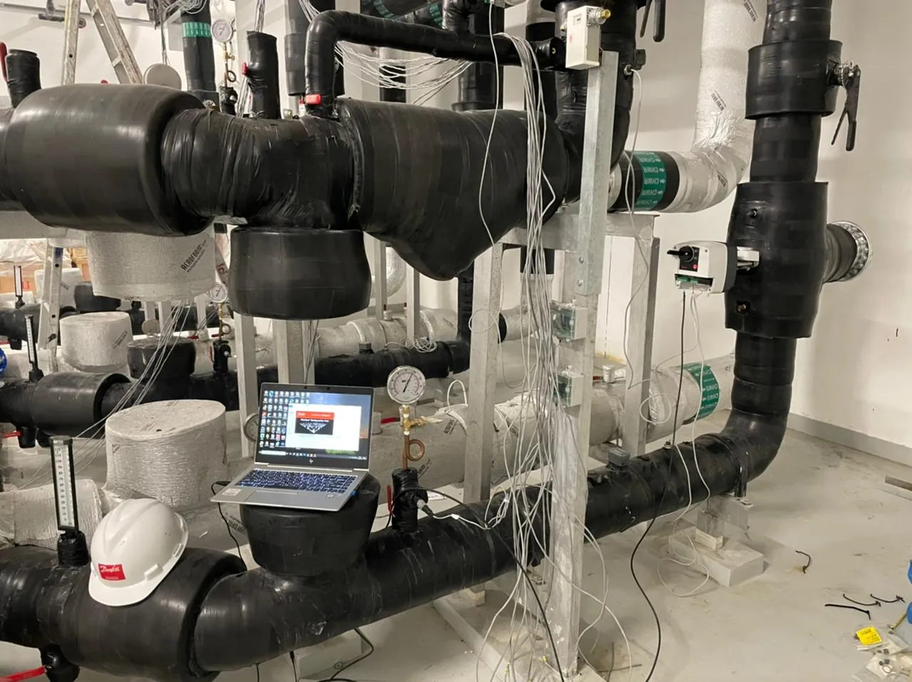 Energy transfer station during Delta-T measurement