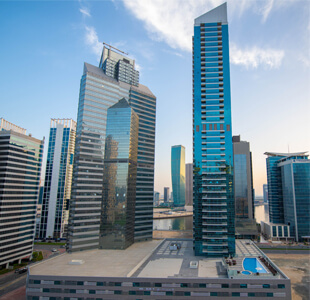 Westburry complex, Dubai; the hydronic work is not pictured.